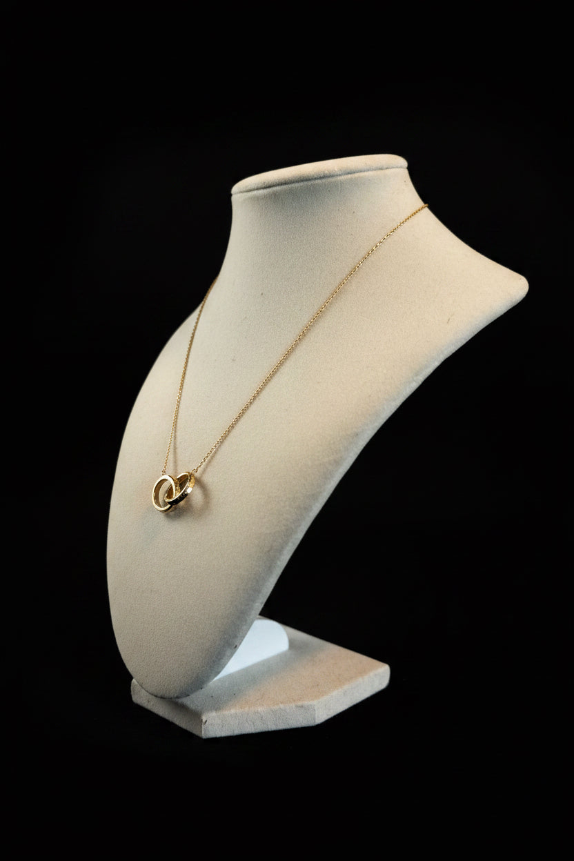 Tiffany & Co. 1837 Interlocking Circles Sterling Silver Necklace Signed