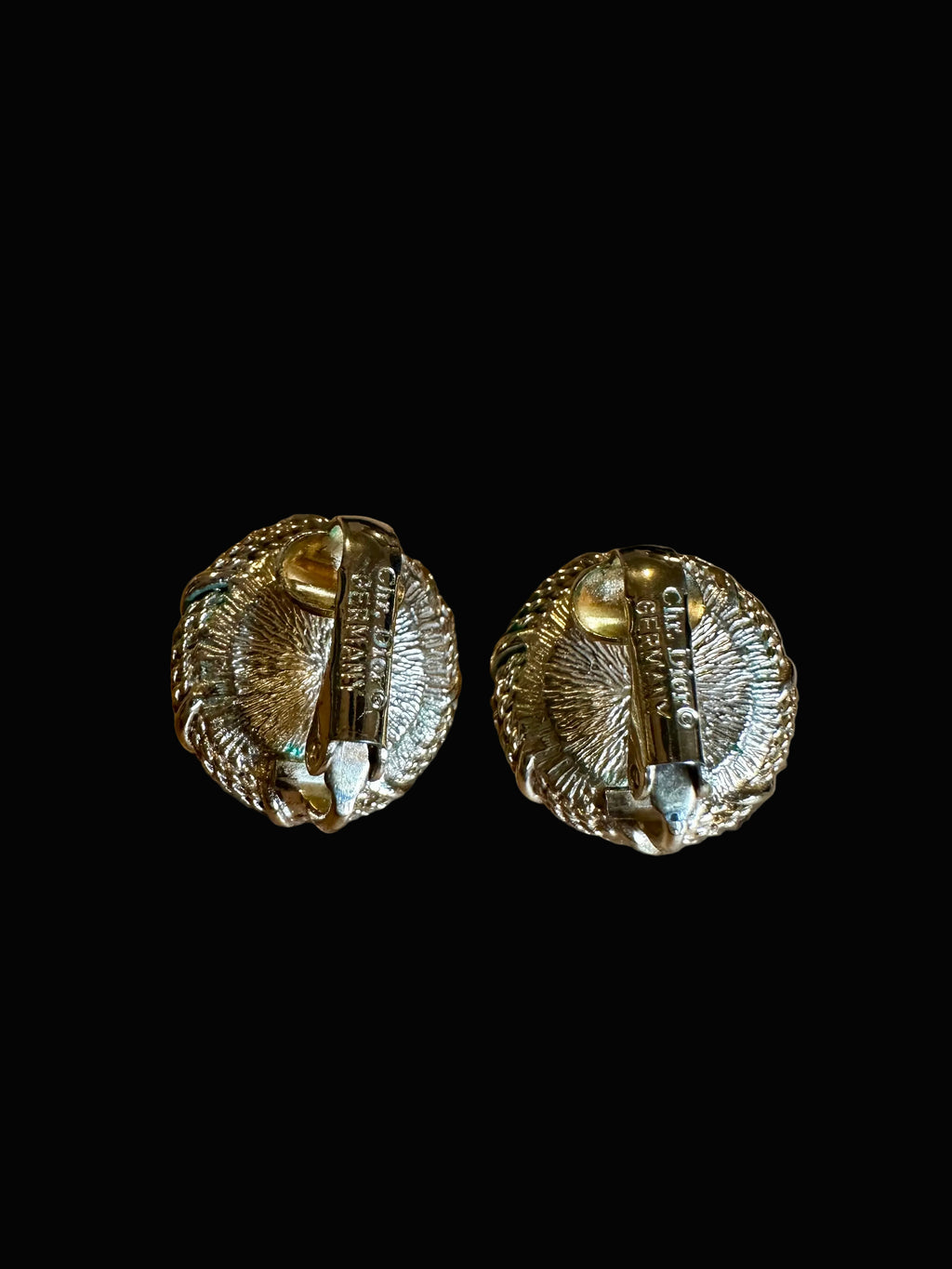 Christian Dior Vintage Gold-Tone & Faux Pearl Clip-On Earrings