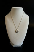 Gucci Round Teddy Bear Pendant Necklace .925 Silver & Ivory