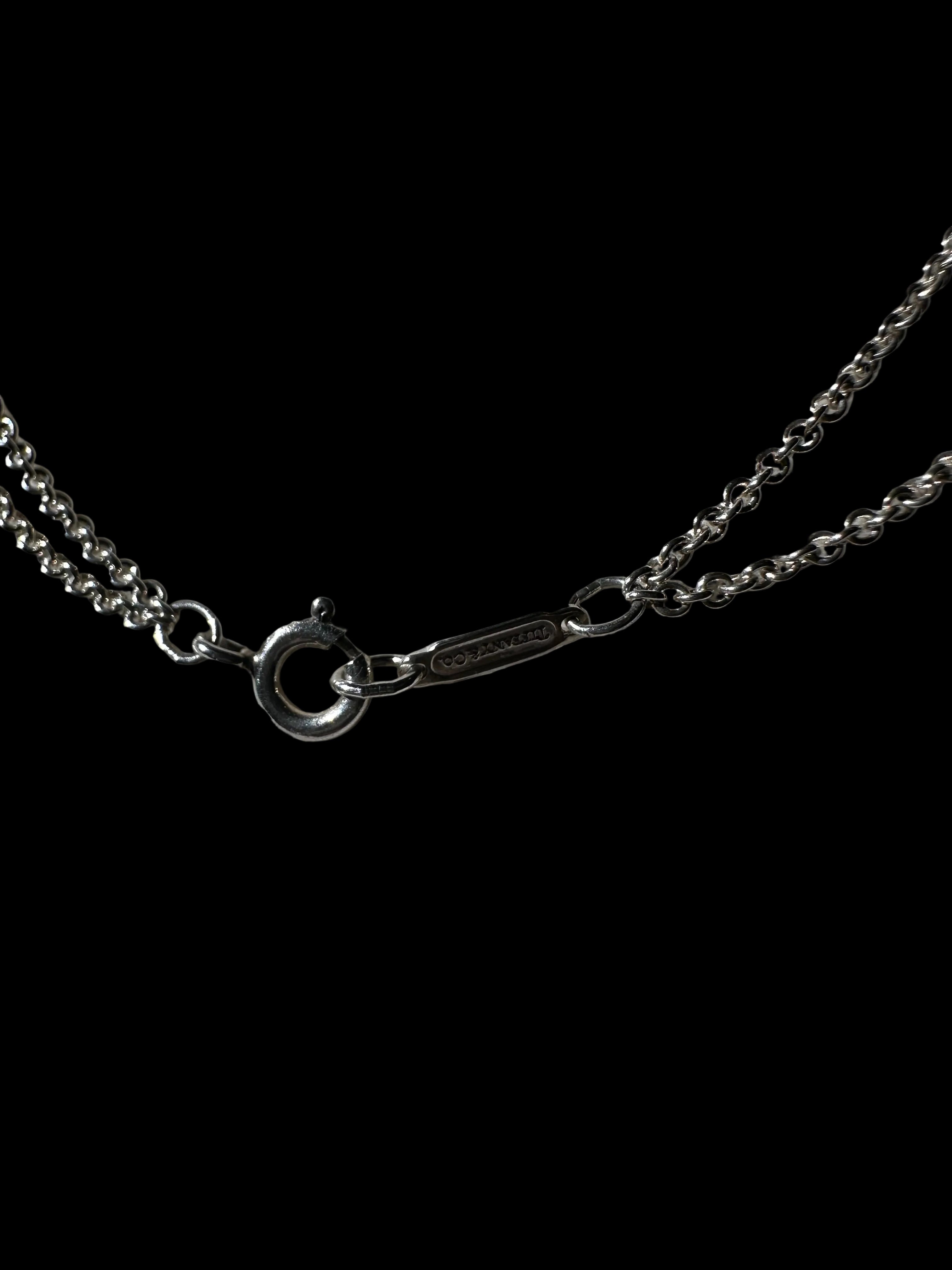 Tiffany & Co. Tiffany Infinity 925 Silver Infinity Pendant Necklace Signed