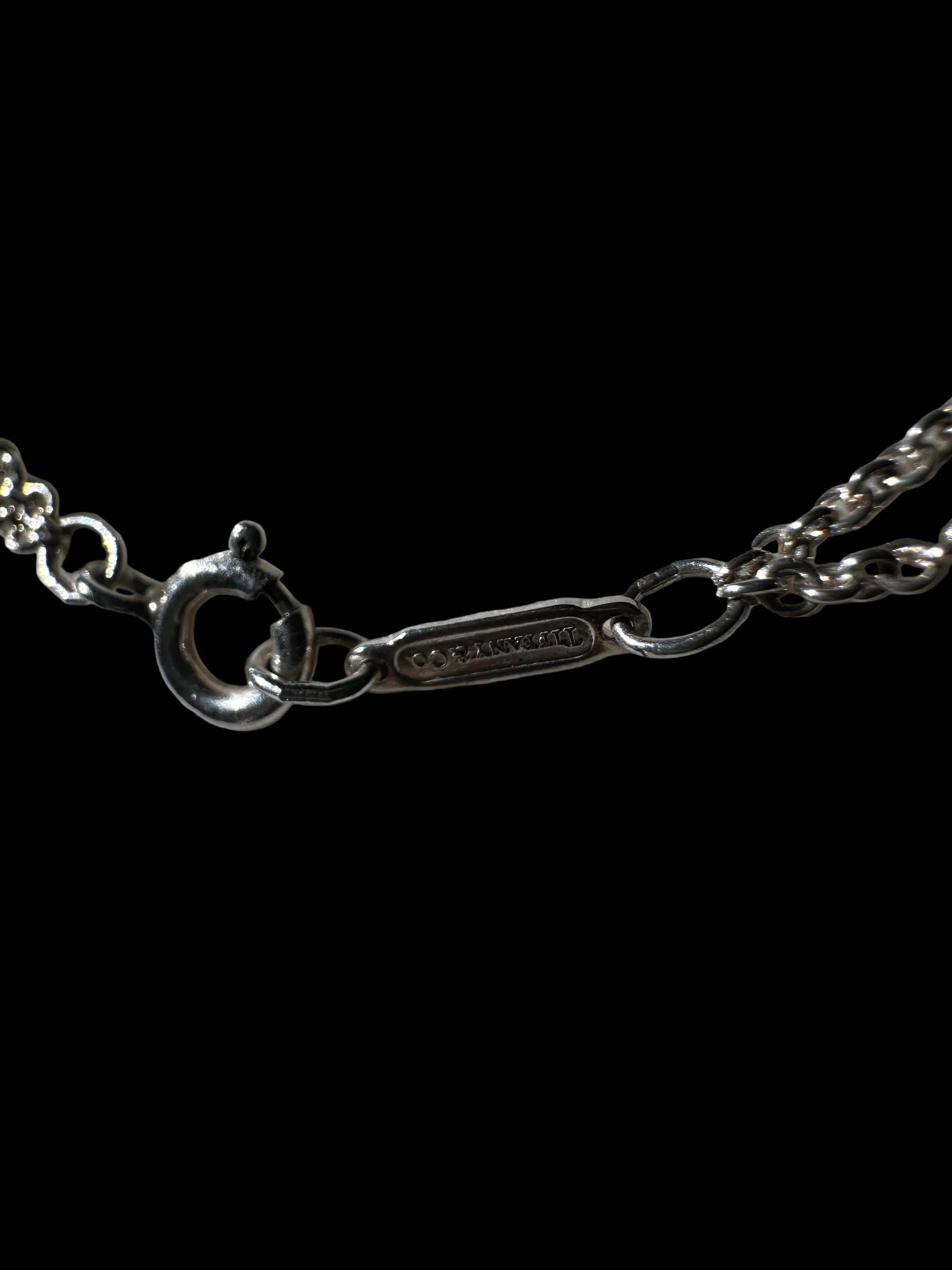 Tiffany & Co. Tiffany Infinity 925 Silver Infinity Pendant Necklace Signed