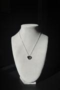 Tiffany & Co. Elsa Peretti 925 Silver Full Heart Pendant Necklace Signed