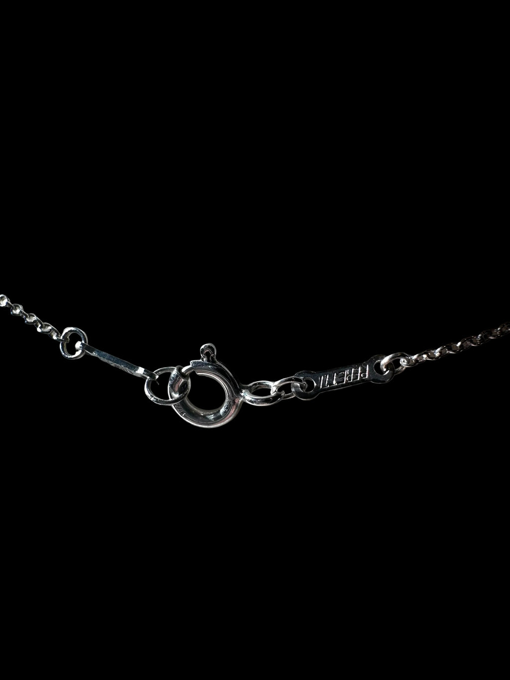 Tiffany & Co. Elsa Peretti 925 Silver Full Heart Pendant Necklace Signed