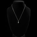 Tiffany & Co. Elsa Peretti Signed Silver Teardrop Pendant Necklace Cable Chain