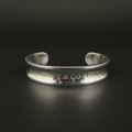Tiffany & Co. 1837 Wide Cuff Bracelet — Sterling Silver | Engraved Cartouche | Pre-Owned