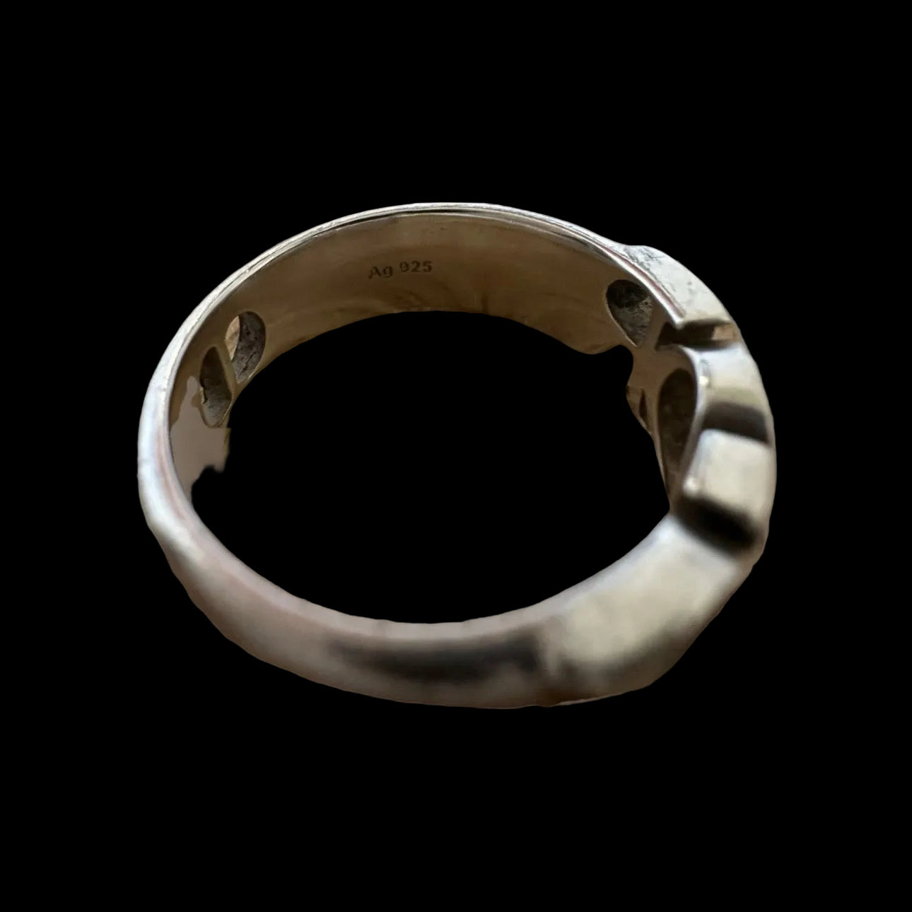 Christian Dior Logo Ring in .925 Sterling Silver — Men's Size M