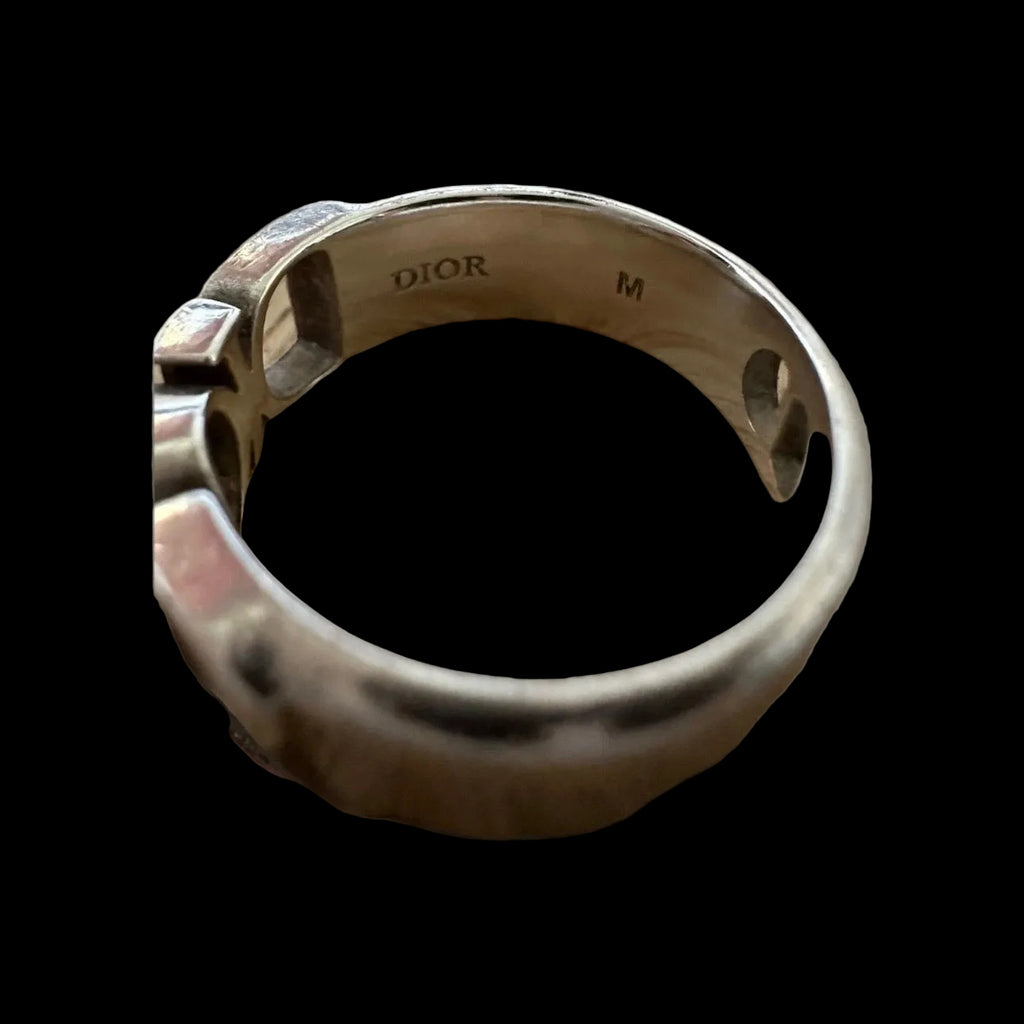 Christian Dior Logo Ring in .925 Sterling Silver — Men's Size M