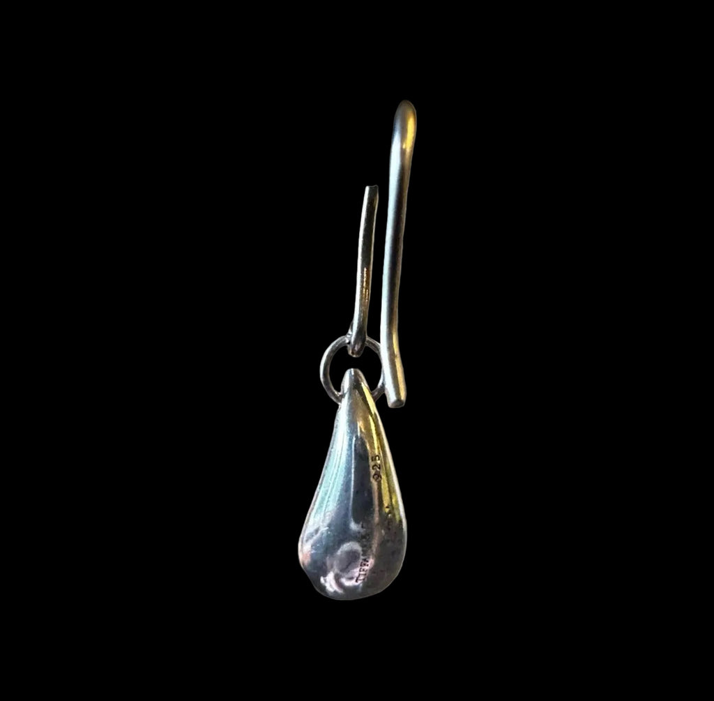 Tiffany & Co. Elsa Peretti .925 Sterling Silver Teardrop Dangle Earrings Signed