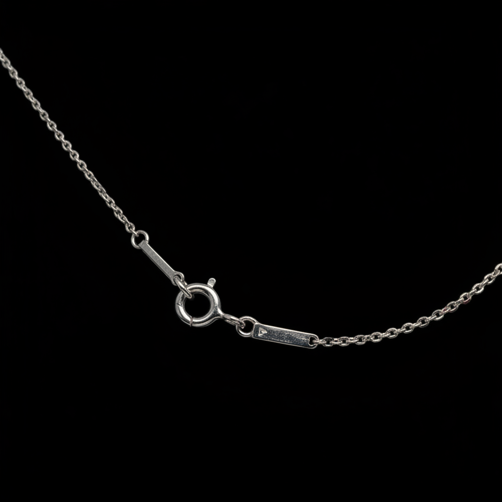 Clasp detail, black background
