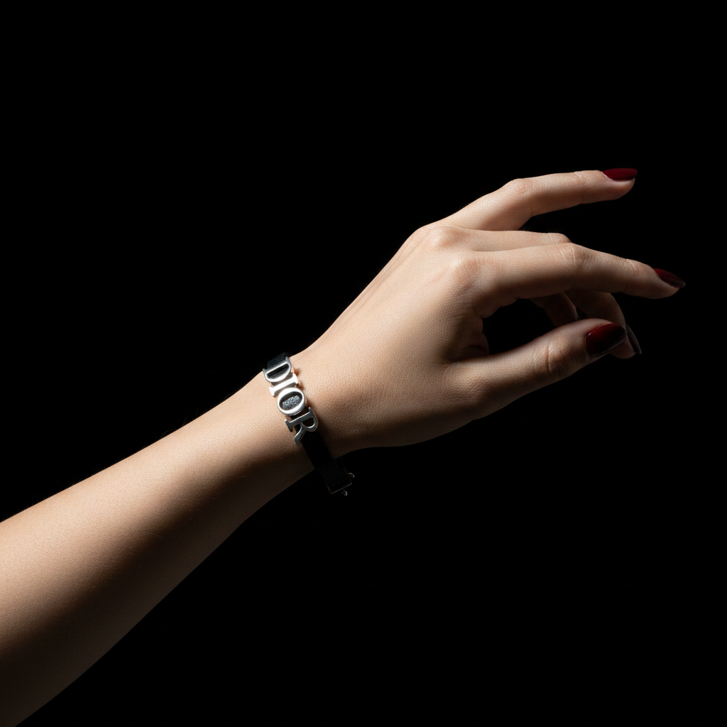 DIOR bracelet on feminine wrist