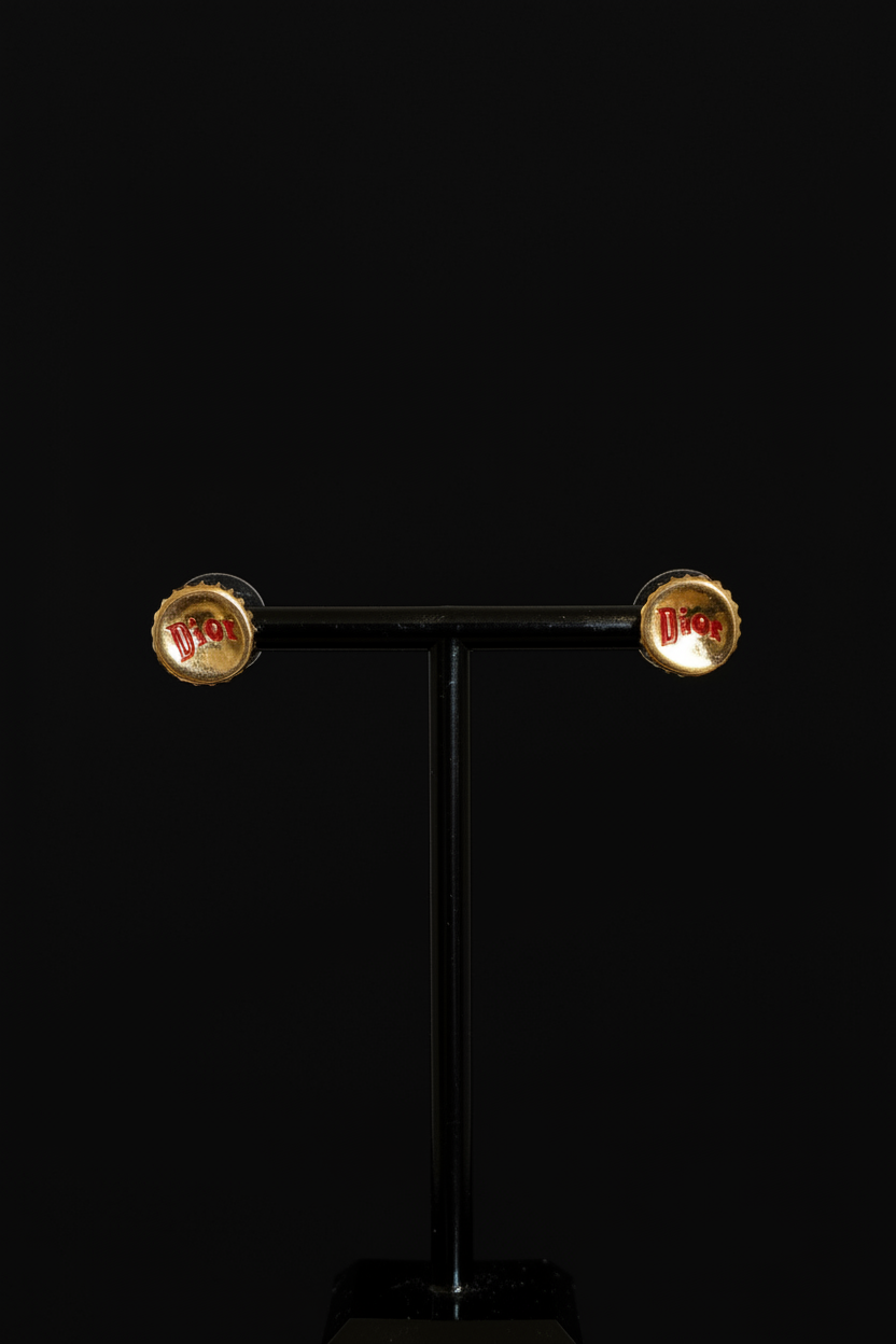 Dior Enamel Studs - Angle