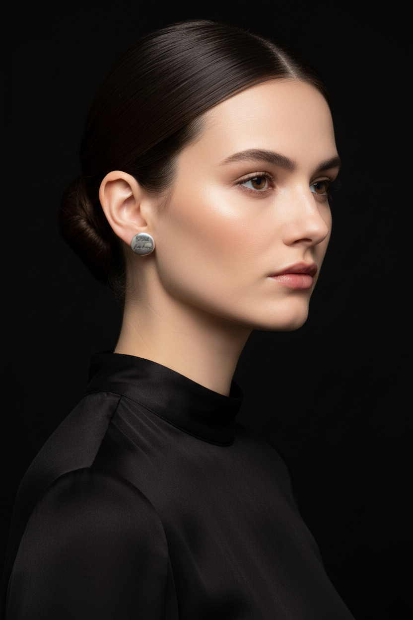 Earrings on Model