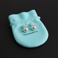 Earrings on Tiffany Pouch