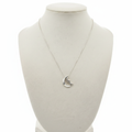 Tiffany & Co. Paloma Picasso 925 Silver Crescent Moon Pendant Necklace - Side View