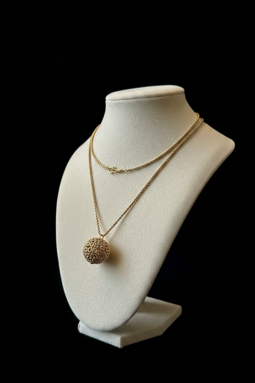 Necklace on Bust - Angle
